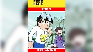 Top 3 anime fail in india | flop anime #shorts #freefacts #doraemon