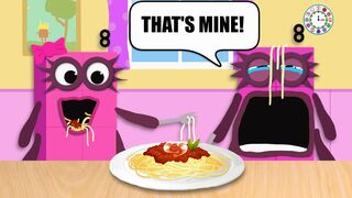 Numberblocks Steals Food from Octoblock on a Date Night | Funny Memes - Numberblocks Story