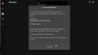 My Roblox Account Was Banned