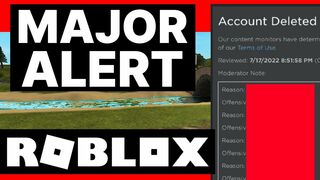 ROBLOX GAMES ARE TERMINATING PLAYERS *WARNING*