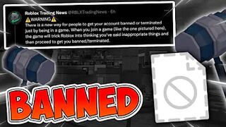 Roblox Games ARE BANNING PLAYERS.. (SERIOUS)