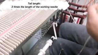 Stretching Ribbing Cast On For Knitting Machine - adopted from hand knitting cast on