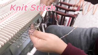 Stretching Ribbing Cast On For Knitting Machine - adopted from hand knitting cast on