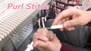 Stretching Ribbing Cast On For Knitting Machine - adopted from hand knitting cast on