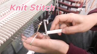 Stretching Ribbing Cast On For Knitting Machine - adopted from hand knitting cast on