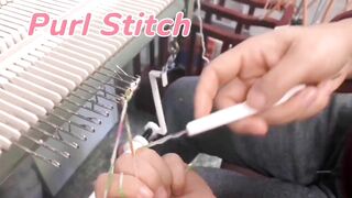 Stretching Ribbing Cast On For Knitting Machine - adopted from hand knitting cast on