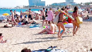 Barcelona beach walk, beach Sant Miquel ????walking Spain best beaches