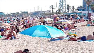 Barcelona beach walk, beach Sant Miquel ????walking Spain best beaches