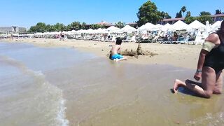 ANTALYA SIDE Beach walk #TURKIYE #turkey #side #beach #antalya