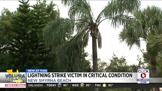 Man struck by lightning in New Smyrna Beach in critical condition, officials say