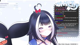 Lily moaned and made a lewd face on stream