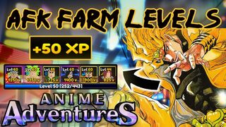 How to AFK farm XP and LEVELS in Anime Adventures!