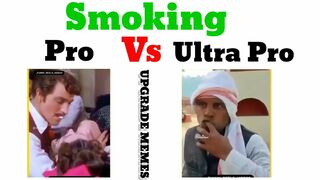 Pro vs ultra pro smoking !!? funny meme videos ????????