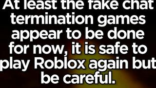 Roblox TERMINATION GAMES Aftermath