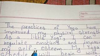 My Yoga Schedule will be essay in english/ Paragraph on My Yoga Schedule will be(150 words)