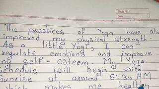 My Yoga Schedule will be essay in english/ Paragraph on My Yoga Schedule will be(150 words)