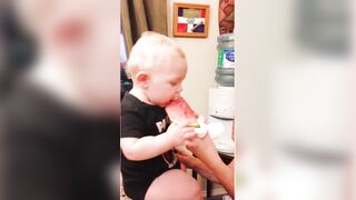 Funny Baby Loves Food - Babies Eating Compilation #6