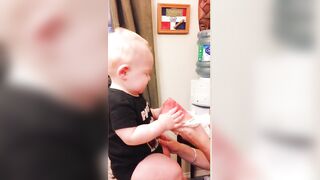 Funny Baby Loves Food - Babies Eating Compilation #6