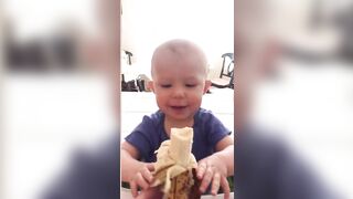 Funny Baby Loves Food - Babies Eating Compilation #6