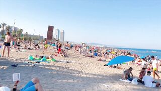 Barcelona beach walk/ beach Sant Miquel ????walking Spain best beaches