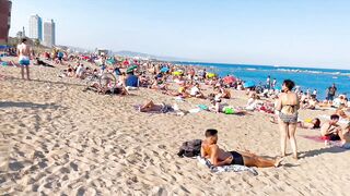 Barcelona beach walk/ beach Sant Miquel ????walking Spain best beaches