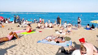 Barcelona beach walk/ beach Sant Miquel ????walking Spain best beaches