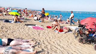 Barcelona beach walk/ beach Sant Miquel ????walking Spain best beaches