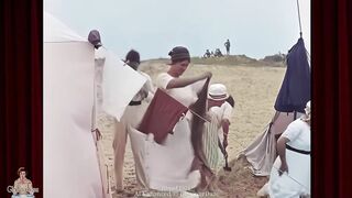 A Day at the Beach - c.1921 | AI Colorized Sound Film 4k hdr 60fps