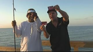 The first fish caught off the new Jacksonville Beach Pier