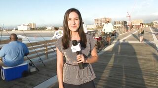 The first fish caught off the new Jacksonville Beach Pier