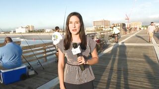 The first fish caught off the new Jacksonville Beach Pier