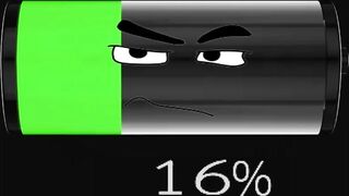 Low Battery 100 to 0 | Fast Charging Animation anime | Low battery charging 0 to 100 reverse