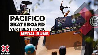 Pacifico Skateboard Vert Best Trick: MEDAL RUNS | X Games 2022