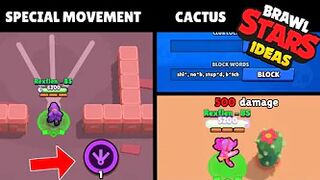 Special Movement, Block Words, Damage from Cactus and More! Brawl Stars Ideas