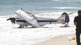 Small plane crashes into ocean in Huntington Beach, pilot rescued