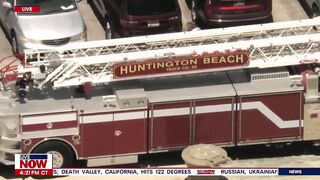 Small plane crashes into ocean in Huntington Beach | LiveNOW from FOX