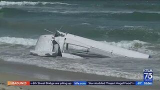 Plane crashes into ocean off Huntington Beach