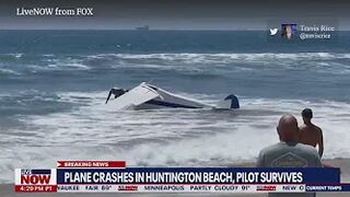 Small plane crashes in Huntington Beach NEW VIDEO | LiveNOW from FOX