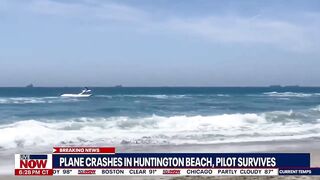 Small plane crashes in Huntington Beach NEW VIDEO | LiveNOW from FOX