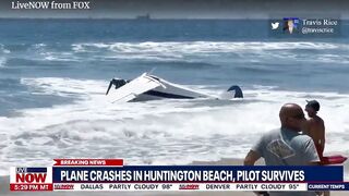 Small plane crashes in Huntington Beach NEW VIDEO | LiveNOW from FOX