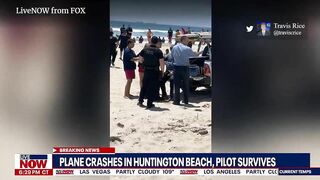 Small plane crashes in Huntington Beach NEW VIDEO | LiveNOW from FOX