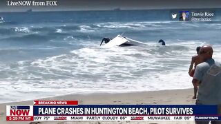 Small plane crashes in Huntington Beach NEW VIDEO | LiveNOW from FOX