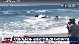 Small plane crashes in Huntington Beach NEW VIDEO | LiveNOW from FOX