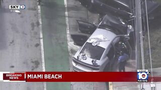 Police chase that started in Surfside ends with crash in Miami Beach