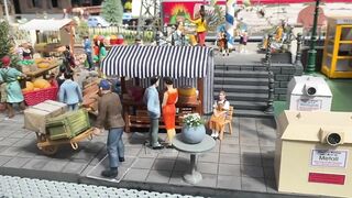 The best model railway in Germany - a miniature city with models of trains and locomotives