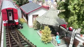 The best model railway in Germany - a miniature city with models of trains and locomotives