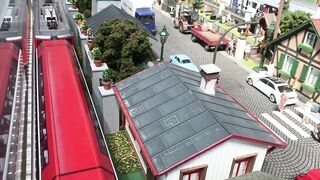 The best model railway in Germany - a miniature city with models of trains and locomotives