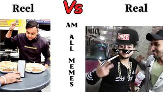 Reel Vs Real foodie ???? | memes | funny memes | #memes #amallmemes