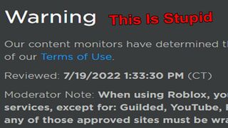 roblox are you stupid...