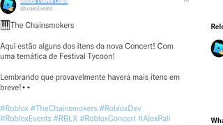 *Nuevo* CONCIERTO de ROBLOX que DARÁ Todos Estos REGALOS!? [Roblox X ChainSmokers]